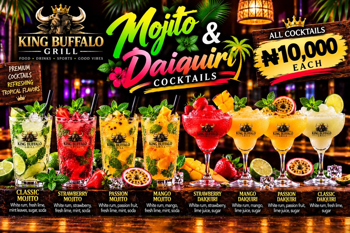 mojito & daquiri coocktails
