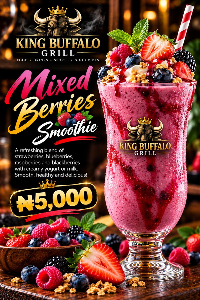 mixed berries smoothie